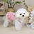 preiswerte Kühlweste &amp; Shirt-bezauberndes gestreiftes Hundekleid mit Erdbeeraufnäher &amp;Spitzenbesatz, weiche, elastische Baumwollkleidung in Rosa &amp;Grün, perfektes Outfit für kleine Hunde, Welpen &amp;Katzen