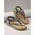 ieftine Espadrile-Sandale boho cu platformă pentru femei - espadrile elegante cu platformă și barete încrucișate și cataramă la gleznă pentru vacanțe în aer liber, petreceri de vară în grădină &amp;ținute de stațiune
