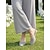 baratos Mãe da Noiva/Namorado-Sapatilhas mule femininas bege em tela, elegantes sapatos de bico fino, ideais para a mãe da noiva e para casamentos no jardim. &amp;eventos formais diurnos