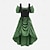 voordelige Jurk-Middeleeuws Renaissance Fee Jurken Korte mouwen Prinses Fee Veters Vierkante hals Kostuum Dames Fantasie Halloween Carnaval Maskerade Renaissance beurs Retro themafeest Volwassenen Kleding