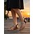 cheap Women-Women's Embellished Flat T-Strap Sandals - Elegant Resort Evening Shoes for Vacation Dinners