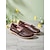 abordables Sandalias planas de mujer-Mocasines de cuero para mujer: zapatos casuales suaves y transpirables para uso diario, caminatas, viajes y oficina.