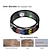 abordables Bagues Intelligentes-Suivi d'activité Smart Ring moniteur d'activité haute précision avec écran LED accessoire de santé intelligent étanche bague de suivi de sommeil et de sport pour hommes et femmes connectée par