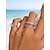 economico Accessori per le vacanze-anello in lega bohémien da donna, regolabile con design a farfalla, disponibile in oro e argento, perfetto per l'uso quotidiano casual e per le vacanze al mare