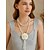 abordables Boda ACC-Collar de cadena para la cintura con perlas de imitación de camelia para mujer en blanco y negro, joyería elegante y versátil para bodas, fiestas nocturnas, para ir al trabajo y ocasiones formales.