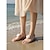 voordelige Platte Sandalen-Elegante abrikooskleurige jelly sandalen voor dames - waterdichte teenslippers met 3D-bloemenversieringen voor strandvakanties en feestjes bij het zwembad. &amp;zomer resortkleding