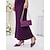 baratos Mãe da Noiva/Namorado-Conjunto feminino de sapato de salto alto e bolsa combinando em cetim roxo - elegante kit slingback, perfeito para mães que vão a casamentos na cidade.