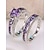 voordelige Huwelijk ACC-Damesringenset, koper met zirkonia, veelkleurig, elegante bijpassende ringen voor bruiloften, feesten en formele gelegenheden, perfecte bruids- of avondsieraden