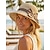abordables Accesorios de vacaciones-Sombrero de paja bohemio para mujer con lazo: varios colores, plegable para transportarlo fácilmente, perfecto para uso informal y estilo de vacaciones en la playa.