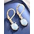 abordables Accesorios de vacaciones-Pendientes de aleación de estilo bohemio para mujer, multicolor, ideales para uso diario, vacaciones y viajes.