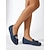 levne Ženy-Dámské casual každodenní flats s kovovými třásněmi s podpatkem kulatou špičkou klasické pohodlné faux leather loafers černé modré hnědé