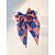 abordables Accessoires-Pince à cheveux patriotique en polyester pour femme, grande barrette à nœud imprimé drapeau multicolore pour le 250e anniversaire des États-Unis, la fête de l'indépendance, une tenue décontractée, un voyage ou des vacances.