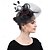 billige Fascinatorer-fascinators polyester Bryllup Årgang søt stil Retro Rød Med Fjær Hodeplagg Hodeplagg