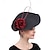 abordables Fascinadores-Fascinators Tejido Boda Cumpleaños Elegante Vintage Estilo lindo Con Flor Celada Sombreros