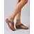 voordelige Slide Sandalen-Dames slippers met bordeauxrode sleehak – orthopedische comfortabele teenslippers met gespbandje en antislipzool, casual zomerschoenen voor op reis en dagelijks gebruik.