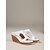 voordelige Sleehaksandalen-Khaki sleehak sandalen voor dames – open teensandalen met plateauhak voor de zomer, dagelijks gebruik en vakantie.