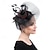 billige Fascinatorer-fascinators polyester Bryllup Årgang søt stil Retro Rød Med Fjær Hodeplagg Hodeplagg