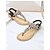 cheap Women-Women's Embellished Flat T-Strap Sandals - Elegant Resort Evening Shoes for Vacation Dinners