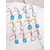 abordables Accesorios de vacaciones-Pendientes de aleación de estilo bohemio para mujer, multicolor, ideales para uso diario, vacaciones y viajes.