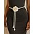 abordables Boda ACC-Collar de cadena para la cintura con perlas de imitación de camelia para mujer en blanco y negro, joyería elegante y versátil para bodas, fiestas nocturnas, para ir al trabajo y ocasiones formales.