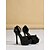 baratos noiva-Sapatos de salto agulha plataforma com pérolas em tom marfim para mulheres - sapatos de noiva elegantes para casamentos no jardim.