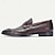 abordables Mocassins en cuir de qualité supérieure-Mocassins haut de gamme pour hommes – cuir de vachette véritable, texture tissée, confort optimal, style élégant et formel, parfaits pour les mariages, le bureau, les fêtes et les occasions spéciales.