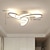 billige Sputnik Design-led loftslampe moderne sort hvid akryl 3 6 12 hoveder app kontrol med fjernbetjening til kontor spisestue stue 220-240v blomster design kun dæmpbar med fjernbetjening