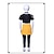 cheap Girls' Costumes-Korean Idol Inspired Pop Star Cosplay Costume Cosplay Wigs Cosplay Costume for Girls' Kid's Christmas Halloween Children's Day Comic Con School Event Dress Up Anime Expo