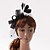 billige Fascinatorer-fascinators Fjer Bryllup Fødselsdag Årgang Sød Stil Retrorød Med Fjer Medaljon Hovedbeklædning