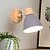 baratos Candeeiros de Parede de interior-Luminária de parede moderna de madeira com soquete E27, giratória, para leitura ao lado da cama, ideal para quarto e sala de estar. Design criativo e simples, com estilo nórdico.