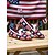 billige Damesko-Kvinders USA 250-års jubilæumsloafers - patriotiske slip-on flade sko med stjerner og striber til uafhængighedsdagens fejringer i 2026, udendørs picnics og festlige parader