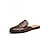 cheap Loafers-Men's Black Croc-Embossed Wedding Mule Loafers Tassel Slip-On Dress Shoes Classic Formal Backless Shoes for Groom, Groomsmen, Church Wedding, Garden Ceremony, Reception Evening Wear
