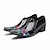 baratos Mocassins de couro premium-Mocassins masculinos de couro preto com bordado floral – calçado de alta qualidade para casamentos e jantares formais.