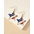 baratos Acessórios-Conjunto de colar e brincos femininos em liga metálica, com diversos designs de coração e estrela, joias patrióticas, perfeitas para o 250º aniversário dos EUA, Dia da Independência e para uso casual no dia a dia.
