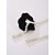 abordables Boda ACC-Collar de cadena para la cintura con perlas de imitación de camelia para mujer en blanco y negro, joyería elegante y versátil para bodas, fiestas nocturnas, para ir al trabajo y ocasiones formales.