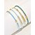 ieftine Accesorii de vacanta-Set de brățări elastice boeme pentru femei, 4 brățări, design cu mărgele și accente aurii, perfect pentru vacanțe la plajă și ținute casual de zi cu zi