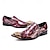 abordables Mocassins en cuir de qualité supérieure-Chaussures pour hommes en cuir rouge brillant avec clous et détails à pointes – chaussures de créateur pour occasions formelles haut de gamme