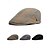 cheap Vacation Accessories-Men's Cotton Flat Beret Cap, Multi-Color, Lightweight and Comfortable – Perfect for Casual Everyday Wear and Vacation Travel