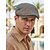 cheap Vacation Accessories-Men's Cotton Flat Beret Cap, Multi-Color, Lightweight and Comfortable – Perfect for Casual Everyday Wear and Vacation Travel