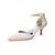 ieftine Mama miresei/mirelui-Pantofi cu toc mic de culoare șampanie pentru femei, cu bareta la gleznă, pantofi eleganți pentru soacra miresei pentru nuntă în grădină, pantofi rochie cu toc jos și vârf ascuțit pentru ceremonii în
