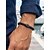 billige Ferie tilbehør-Herrearmbånd med vulkanske stenperler, to modeller, matsorte lavaperler, trendy, afslappet smykke, perfekt til daglig brug og ferierejser