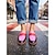 cheap Women's Slip-Ons &amp; Loafers-Women's Color-Block Penny Loafers - Stylish Navy, Pink &amp; Red Genuine Leather Flats for Daily Office Work, Casual Campus Wear &amp; Chic Street Style
