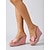 cheap Wedge Sandals-Women's Vibrant Red Wedge Sandals - Elegant Platform Slides with Transparent Strap &amp; Bow Detail for Summer Vacations, Beach Resorts &amp; Outdoor Tropical Getaways