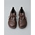 baratos Sapatos Oxford de mulher-Sapatilhas femininas marrons de couro com amarração e modelagem ampla – calçados macios e confortáveis para caminhada, com sola flexível antiderrapante, ideais para o dia a dia, viagens e uso