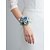 cheap Wedding Accessories-Men's Wedding Boutonniere and Wrist Corsage Set in Dusty Blue Light Blue Faux Floral Polyester Fabric for Grooms, Prom, Party &amp; Evening Formal Occasions