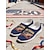 billige Damesko-Blå slip-on damesko i USA-stil - afslappede sneakers med amerikansk ørneflagprint, åndbar mesh-overdel og let EVA-sål, perfekte til parader og festligheder under den fjerde juli
