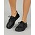 baratos Sapatos Oxford de mulher-Sapatilhas femininas marrons de couro com amarração e modelagem ampla – calçados macios e confortáveis para caminhada, com sola flexível antiderrapante, ideais para o dia a dia, viagens e uso