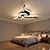 billiga Dimbara taklampor-Modern LED-taklampa, 56w 3360 lumen, infälld takkrona, taklampa för kök sovrum arbetsrum vardagsrum kontor matsal, dimbar fjärrkontroll