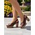 halpa Korkokengät-Naisten valkoiset peep toe -sandaalit lohkokorolla – kesäiset mukavat slingback-sandaalit juhliin, puutarhaan ja arkeen