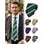 abordables Boda ACC-Corbata de poliéster a rayas para hombre, accesorio clásico formal para negocios y bodas, varios colores, estilo profesional elegante para hombres.
